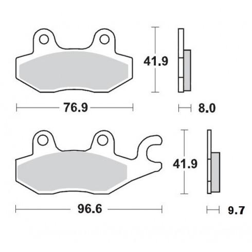 Τακάκια φρένων MOTO-MASTER BRAKE PAD CERAMIC MZ RT 125 08 Τακάκια φρένων MOTO-MASTER BRAKE PAD CERAMIC MZ RT 125 08