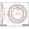 Γρανάζι πίσω κίνησης JT Sprockets JTR479.48 ZBK