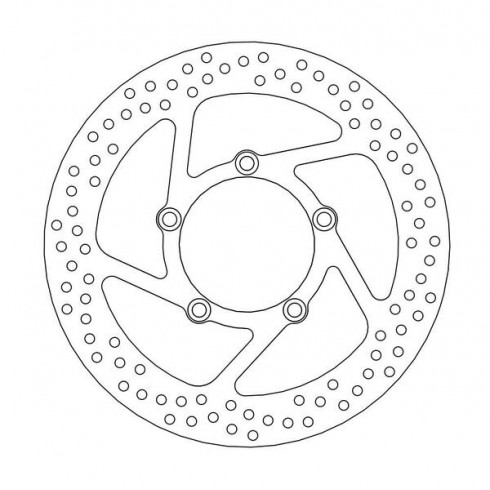 Δισκόπλακα MOTO-MASTER BRAKE ROTOR FIX ROUND LEFT Δισκόπλακα MOTO-MASTER BRAKE ROTOR FIX ROUND LEFT