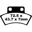 Τακάκια μοτοσυκλέτας EBC BRAKE PAD CARBON TT DIRT thumb