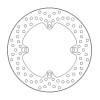 Πίσω δισκόπλακα μοτοσυκλέτας MOTO-MASTER BRAKE DISC FIX HALO REAR HONDA CBR 1000 RR-R ABS 20-22