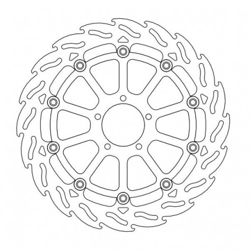 Δισκόπλακα MOTO-MASTER BRAKE ROTOR FLOAT FLAME RIGHT KTM SUPER DUKE 1290 R ABS 21-23 Δισκόπλακα MOTO-MASTER BRAKE ROTOR FLOAT FLAME RIGHT KTM SUPER DUKE 1290 R ABS 21-23