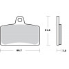 Τακάκια φρένων MOTO-MASTER BRAKE PAD CERAMIC BLATA ENDURO 125 23