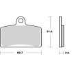 Τακάκια φρένων MOTO-MASTER BRAKE PAD CERAMIC BLATA ENDURO 125 23 thumb