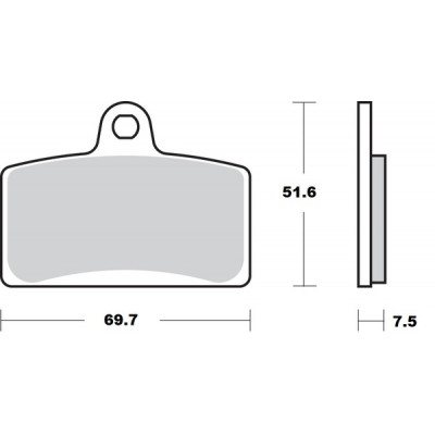 Τακάκια φρένων MOTO-MASTER BRAKE PAD CERAMIC BLATA ENDURO 125 23