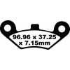 Τακάκια μοτοσυκλέτας EBC CARBON TT DIRT FA453TT