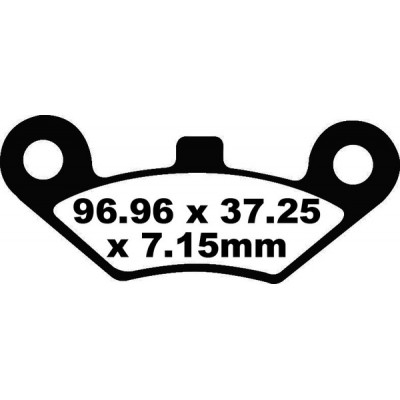 Τακάκια μοτοσυκλέτας EBC CARBON TT DIRT FA453TT