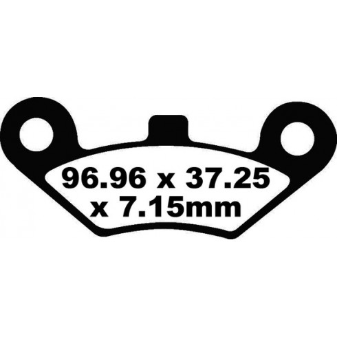 Τακάκια μοτοσυκλέτας EBC CARBON TT DIRT FA453TT Τακάκια μοτοσυκλέτας EBC CARBON TT DIRT FA453TT