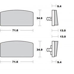 Τακάκια φρένων MOTO-MASTER BRAKE PAD CERAMIC BMW R 80 /7S 80