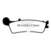 Τακάκια μοτοσυκλέτας EBC BRAKE PAD CARBON TT DIRT