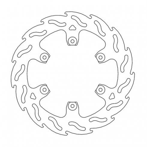 Δισκόπλακα MOTO-MASTER BRAKE ROTOR FIX FLAME KTM SMC 690 R ABS 23 Δισκόπλακα MOTO-MASTER BRAKE ROTOR FIX FLAME KTM SMC 690 R ABS 23