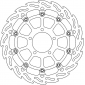 Δισκόπλακα εμπρός MOTO-MASTER BRAKE DISC FLAME FR R SBK thumb