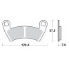 Τακάκια φρένων MOTO-MASTER BRAKE PAD SINTER ATV NITR POLARIS RANGER XP 1000 CREW-6 4X4 23