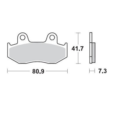 Τακάκια φρένων MOTO-MASTER BRAKEPAD HONDA