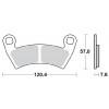 Τακάκια φρένων MOTO-MASTER BRAKE PAD SINTER ATV NITR POLARIS RANGER 500 EFI 4X4 22