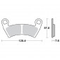 Τακάκια φρένων MOTO-MASTER BRAKE PAD SINTER ATV NITR POLARIS RANGER 500 EFI 4X4 22 thumb