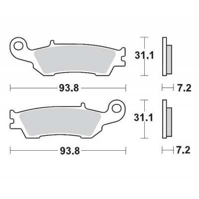Τακάκια φρένων MOTO-MASTER BRAKEPAD 094912