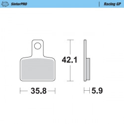 Τακάκια φρένων MOTO-MASTER BRAKE PAD SINTER RACING BETA EVO 125 22 Τακάκια φρένων MOTO-MASTER BRAKE PAD SINTER RACING BETA EVO 125 22
