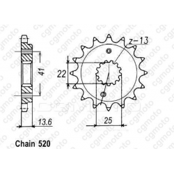 Κιτ αλυσίδα και γρανάζια REGINA για KAWASAKI ZX6-R 05-06