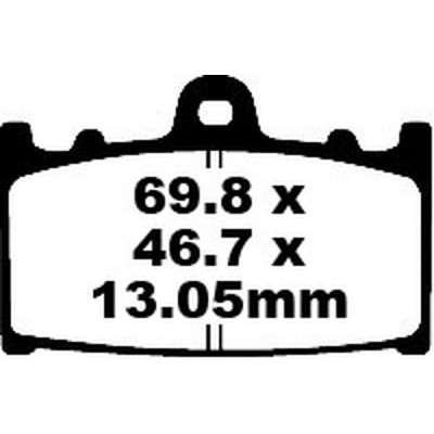 Τακάκια μοτοσυκλέτας EBC BRAKE PAD CARBON TT DIRT