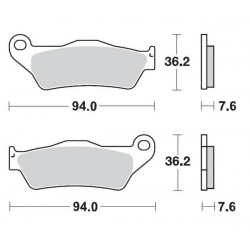 Τακάκια φρένων MOTO-MASTER BRAKEPAD 093012 Τακάκια φρένων MOTO-MASTER BRAKEPAD 093012