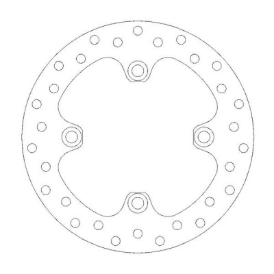 Δισκόπλακα MOTO-MASTER REAR DISC ROUND YFM 700 4X4 23
