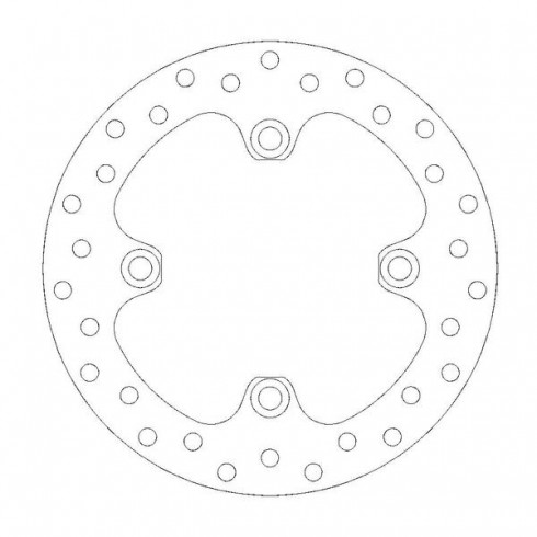 Δισκόπλακα MOTO-MASTER REAR DISC ROUND YFM 700 4X4 23 Δισκόπλακα MOTO-MASTER REAR DISC ROUND YFM 700 4X4 23