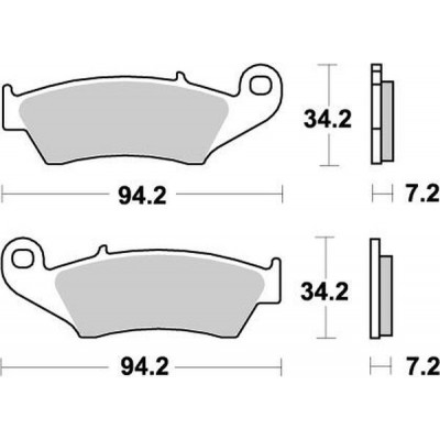 Τακάκια φρένων MOTO-MASTER NITRO για KX 250.