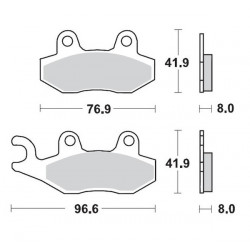 Τακάκια φρένων MOTO-MASTER BRAKE PAD CERAMIC KAWASAKI Z 400 ABS 23 Τακάκια φρένων MOTO-MASTER BRAKE PAD CERAMIC KAWASAKI Z 400 ABS 23