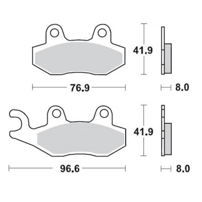 Τακάκια φρένων MOTO-MASTER BRAKE PAD CERAMIC KAWASAKI Z 400 ABS 23