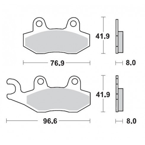 Τακάκια φρένων MOTO-MASTER BRAKE PAD CERAMIC KAWASAKI Z 400 ABS 23 Τακάκια φρένων MOTO-MASTER BRAKE PAD CERAMIC KAWASAKI Z 400 ABS 23
