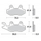 Τακάκια φρένων MOTO-MASTER BRAKE PAD CERAMIC KAWASAKI Z 400 ABS 23 thumb