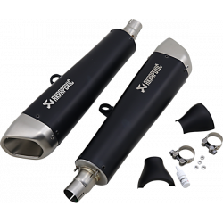 Τελικό εξάτμισης μοτοσυκλέτας AKRAPOVIC TI BK SPD TWIN