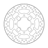 Δισκόπλακα MOTO-MASTER BRAKE ROTOR FIX ROUND HONDA	VFR 800 X ABS 20