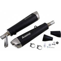 Τελικό εξάτμισης μοτοσυκλέτας AKRAPOVIC TI BK STR TWIN