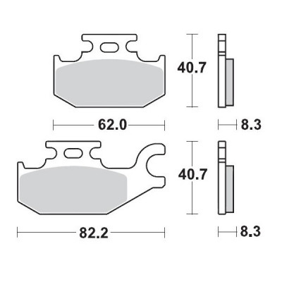 Τακάκια φρένων MOTO-MASTER BRAKEPAD SUZUKI /