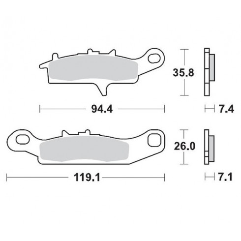 Τακάκια φρένων MOTO-MASTER BRAKEPAD KAWASAKI KFX 450 R 2x4 Τακάκια φρένων MOTO-MASTER BRAKEPAD KAWASAKI KFX 450 R 2x4