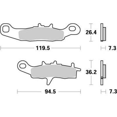 Τακάκια φρένων MOTO-MASTER NITRO για RM 85 17/14