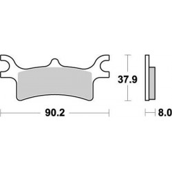 Τακάκια φρένων MOTO-MASTER BRAKEPAD POLARIS SPORTSMAN 570 4X4 Τακάκια φρένων MOTO-MASTER BRAKEPAD POLARIS SPORTSMAN 570 4X4