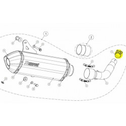 Σφιγκτήρας εξάτμισης μοτοσυκλέτας AKRAPOVIC P-R51