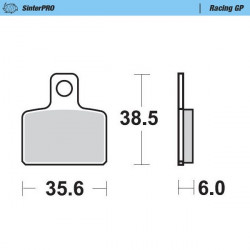 Τακάκια φρένων MOTO-MASTER BRAKE PAD SINTER RACING GAS GAS TXT 280 RACING 23