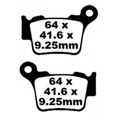 Τακάκια μοτοσυκλέτας EBC BRAKE PAD CARBON TT DIRT