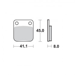 Τακάκια φρένων MOTO-MASTER BRAKEPAD 090011