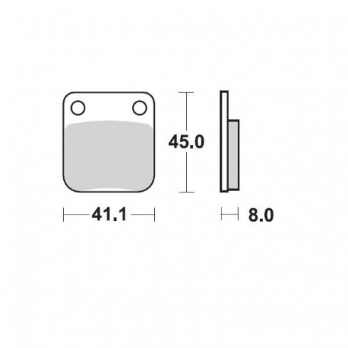 Τακάκια φρένων MOTO-MASTER BRAKEPAD 090011 Τακάκια φρένων MOTO-MASTER BRAKEPAD 090011
