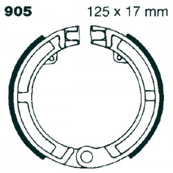 Σιαγώνες φρένου μοτοσυκλέτας EBC V905 Brand PIAGGIO Model R 50 Σιαγώνες φρένου μοτοσυκλέτας EBC V905 Brand PIAGGIO Model R 50