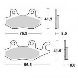 Τακάκια φρένων MOTO-MASTER BRAKEPAD YAMAHA YFZ 450 R Τακάκια φρένων MOTO-MASTER BRAKEPAD YAMAHA YFZ 450 R