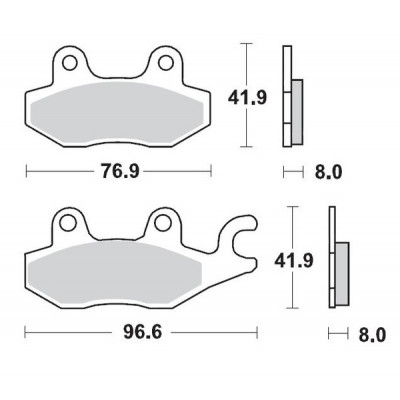 Τακάκια φρένων MOTO-MASTER BRAKEPAD YAMAHA	YFZ 450 R
