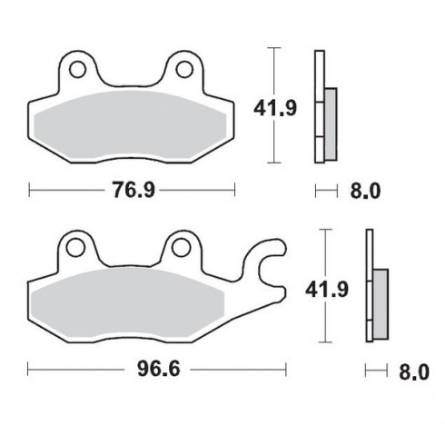 Τακάκια φρένων MOTO-MASTER BRAKEPAD YAMAHA YFZ 450 R Τακάκια φρένων MOTO-MASTER BRAKEPAD YAMAHA YFZ 450 R
