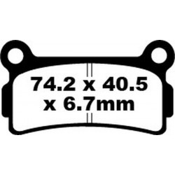 Τακάκια μοτοσυκλέτας EBC FA SER ORGANIC FA164