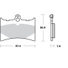 Τακάκια φρένων MOTO-MASTER BRAKE PAD CERAMIC APRILIA        RS 125 05